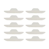Maxbell 2x10 Pieces Disposable Neck Sweat Pads Collar Self-Adhesive Neck Pad White