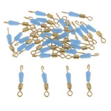 Maxbell 2x30pcs Quick Change Fishing Swivels Clips Pins Fast Link Line Connector 16mm