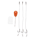 Maxbell 2x5pcs Ready Tied Carp Fishing Rigs Hair Rigs Bait Needle Boilie Stopper 002