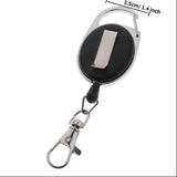Maxbell 2x2 Pieces Retractable Keychain Key Ring Recoil Pull Reel Belt Clip