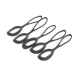 Maxbell 4x5 Pieces Non-slip Strong Zipper Pull Cord Zip Puller Zip Fastener Grey
