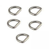 Maxbell 2x5x D Rings Heavy Duty Seamless D Shaped Rings for Hardware Handbags Clothing 25mmx16mm