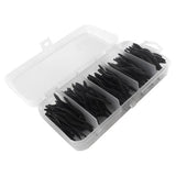 Maxbell 4x150pcs Artificial Soft Earthworm Fishing Bait Worm Lure Maggot Bait Black