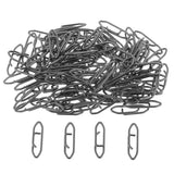 Maxbell 4x100Pcs Carbon Steel Fishing Snap Hook Connector Hooked Snap Tackle 2.4x0.6cm