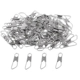 Maxbell 3x100Pcs Fishing Interlock Snap Safety Snap Fishing Swivels Snap 1.7x0.5cm