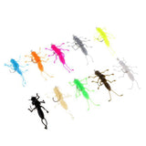 Maxbell 3x10pcs Soft Stonefly Lure Bait for Crappie Stripper Trout Fishing