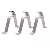 Maxbell 6xAdjustable 19-25mm Curtain Rod Brackets Window Blind Rod Holders Home Decor 22mm silver