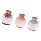 Maxbell 6x1/12 Scale Dollhouse Miniature Resin Vases 3 Pieces Random Color