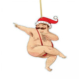 Maxbell 5xChristmas Decorations Tree Ornaments Funny 2023 Christmas Hanging Decoration Style C