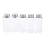 Maxbell 4x5Pcs Refillable Glass Makeup Bottles Cosmetic Pills Storage Containers 70ml