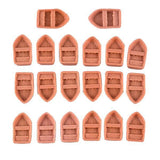 Maxbell 5x20 Pcs Mini Boat Resin Microlandschaft Resin Decoration Doll House Crafts S