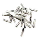 Maxbell 2x30/100Pack Flat Single Prong Alligator Hair Clips DIY Blanks 35mm 30pcs