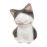 Maxbell 3xPorcelain Cute Cat Sculpture Statue Home Office Desktop Cabinet Decoration 4.5x6.8cm C