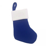 Maxbell 6xChristmas Stocking Candy Gift Bag for Kids Bedroom Fireplace Winter Festival Blue