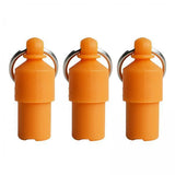 Maxbell 3x3x Lightweight Pet Dog ID Tag Tube for Puppy Address Label Tube Anti Lost Orange
