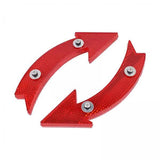 Maxbell 3x2Pcs Bike Wheel Reflectors Bike Spoke Reflectors for Mountain Bike Road Bike Red