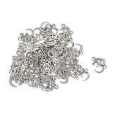 Maxbell 6x50sets Tibetan Silver OM Yoga Charms DIY Pendant for Necklace Jewelry Making