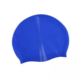 Maxbell 3xPure Color Swimming Cap Silicone Swim Cap for Water Sports Sailing Long Hair Dark Blue