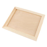 Maxbell 2xnatural wooden photo frame picture frame art frame desktop display  23x19cm
