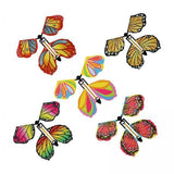 Maxbell 6x5x Flying Butterfly Clockwork Butterfly for Birthday Greeting Cards Bookmark Style E