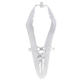 Maxbell 2xWomen Sexy Lingerie Nightwear Underwear Sleepwear Lace G-string White YG3034