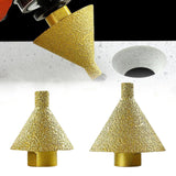 Maxbell 2pcs Diamond Beveling Chamfer Bit M14 Trimming Holes for Marble Granite