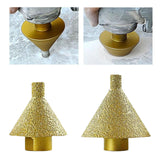 Maxbell 2pcs Diamond Beveling Chamfer Bit M14 Trimming Holes for Marble Granite