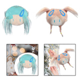 Maxbell 2pcs Doll Head Keychains Party Favor Hanging Charms Bag Charms for Handbag