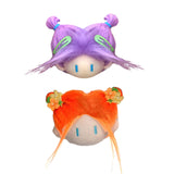 Maxbell 2pcs Doll Head Keychains Party Favors Hanging Charms Bag Charms for Handbag