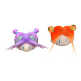 Maxbell 2pcs Doll Head Keychains Party Favors Hanging Charms Bag Charms for Handbag