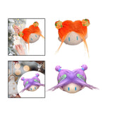 Maxbell 2pcs Doll Head Keychains Party Favors Hanging Charms Bag Charms for Handbag
