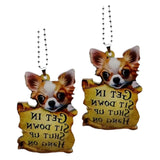 Maxbell Puppy Ornaments Crafts Rear Mirror Accessories for Van Window Women