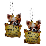 Maxbell Puppy Ornaments Crafts Rear Mirror Accessories for Van Window Women