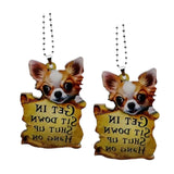 Maxbell Puppy Ornaments Crafts Rear Mirror Accessories for Van Window Women
