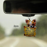 Maxbell Puppy Ornaments Crafts Rear Mirror Accessories for Van Window Women
