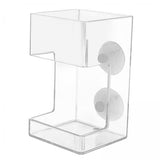 Maxbell 2xFish Feeder Acrylic Clear Shrimp Feeder for Aquarium Fish Tank Cherry Shrimp Cuboid