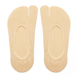 Maxbell 2xWomen 2 Toe Flip Flop Socks Women No Show Toe Socks for Loafer Shoes Sneaker Light Skin