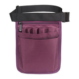 Maxbell 3xNurses Pouch Waist Bag Extra Pocket Quick Pick Organizer Pouch Purple