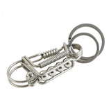Maxbell 6xBird Key Chain Decoration Men Gift Personality DIY Families Father Argent