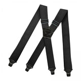 Maxbell 4xCasual Men Women Suspender Elastic Straps Adults x Type Heavy Duty 4 Clips