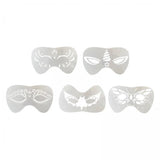 Maxbell 3xFace Painting Stencil Kit Makeup Art Painting Smooth Lightweight Reusable Butterfly