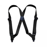 Maxbell 2xSuspenders for Men Adjustable Pants Durable Utility for Wedding Black