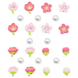 Maxbell 5xBeach Bag Flower Charms Accessories Stylish Beach Totes Accessories Inserts, Style A