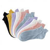 Maxbell 4xAnkle Boat Socks 10 Pairs Anti Skid Hosiery Fashion Casual Socks Short Socks woman