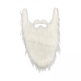 Maxbell 3xLong Beard Costume Adult Kids Dwarf Gnome Beard for Festive Party Supplies White