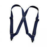 Maxbell 2xSuspenders for Men Adjustable Pants Durable Utility for Wedding Navy Blue