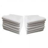 Maxbell 2x12Pcs Pure White Handkerchiefs Set Cotton Hankies Pocket Square Party