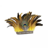 Maxbell 5xFeather Headdress Accessory Headband for Carnival Costume Festival Halloween adult