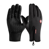Maxbell 3xWinter Gloves Windproof Insulated for Motorcycle Cycling Adults Unisex S Black