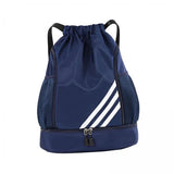 Maxbell 2xDrawstring Backpack Bag Portable Basketball Bag for Soccer Outdoor Men Women Dark Blue